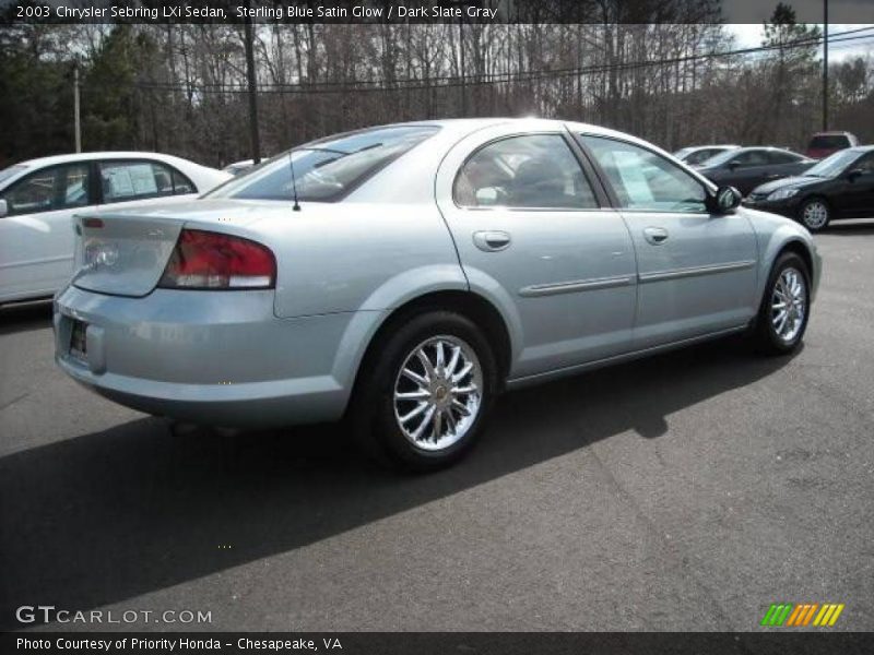 Sterling Blue Satin Glow / Dark Slate Gray 2003 Chrysler Sebring LXi Sedan
