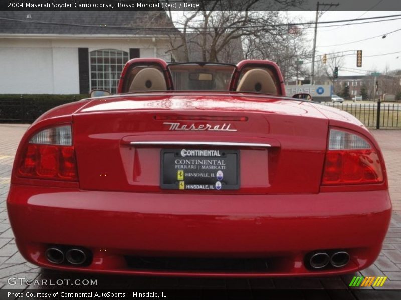 Rosso Mondial (Red) / Beige 2004 Maserati Spyder Cambiocorsa