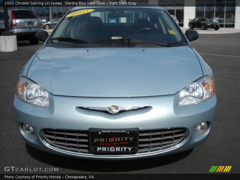 Sterling Blue Satin Glow / Dark Slate Gray 2003 Chrysler Sebring LXi Sedan