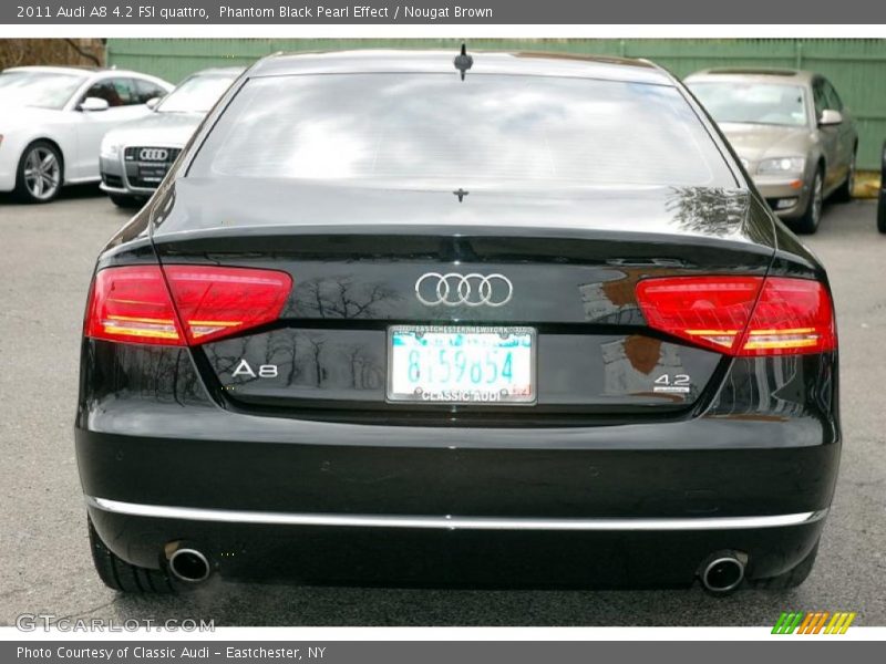 Phantom Black Pearl Effect / Nougat Brown 2011 Audi A8 4.2 FSI quattro