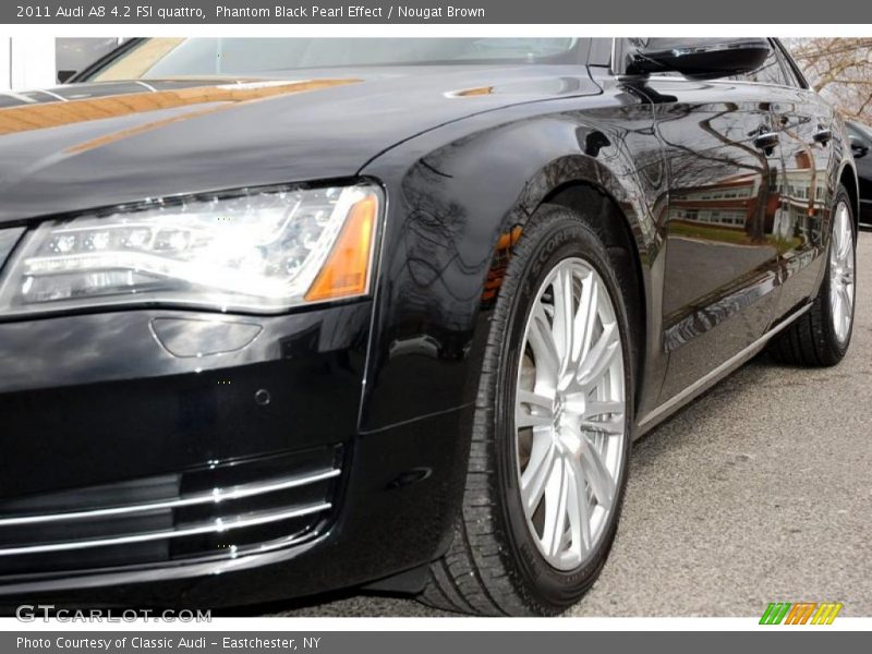 Phantom Black Pearl Effect / Nougat Brown 2011 Audi A8 4.2 FSI quattro