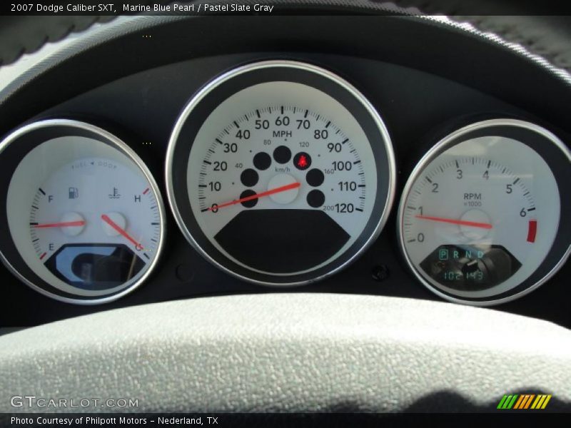 Marine Blue Pearl / Pastel Slate Gray 2007 Dodge Caliber SXT