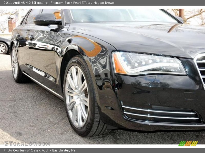 Phantom Black Pearl Effect / Nougat Brown 2011 Audi A8 4.2 FSI quattro