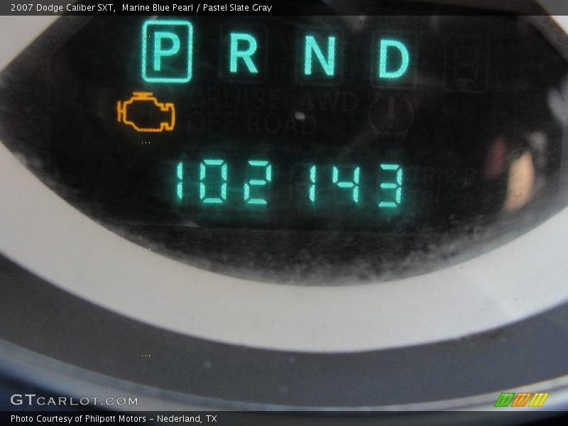 Marine Blue Pearl / Pastel Slate Gray 2007 Dodge Caliber SXT