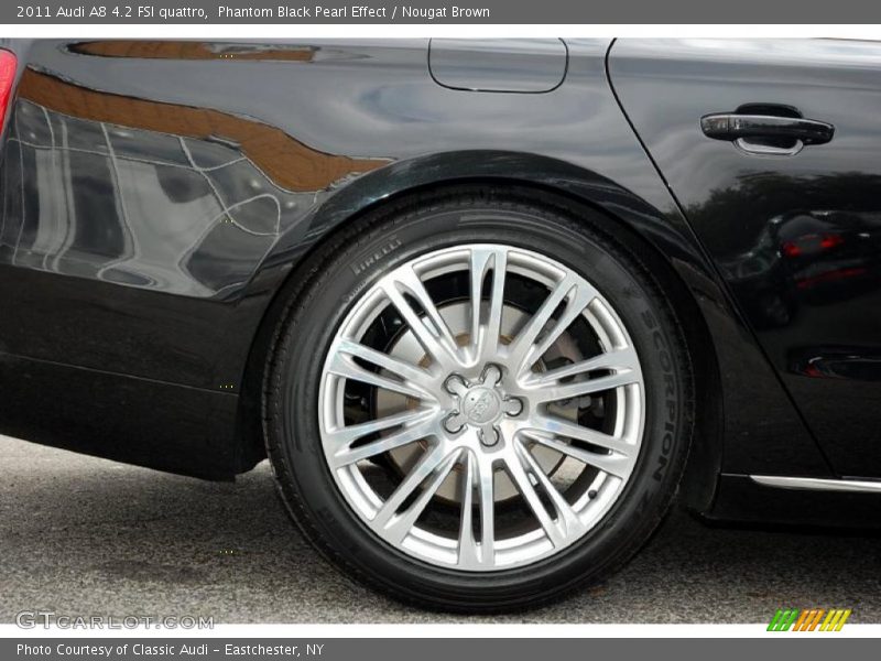Phantom Black Pearl Effect / Nougat Brown 2011 Audi A8 4.2 FSI quattro