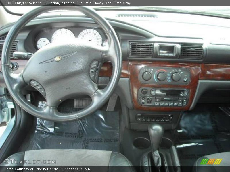 Sterling Blue Satin Glow / Dark Slate Gray 2003 Chrysler Sebring LXi Sedan