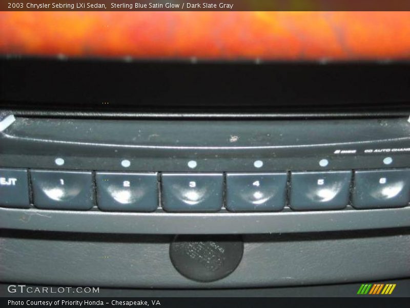 Sterling Blue Satin Glow / Dark Slate Gray 2003 Chrysler Sebring LXi Sedan