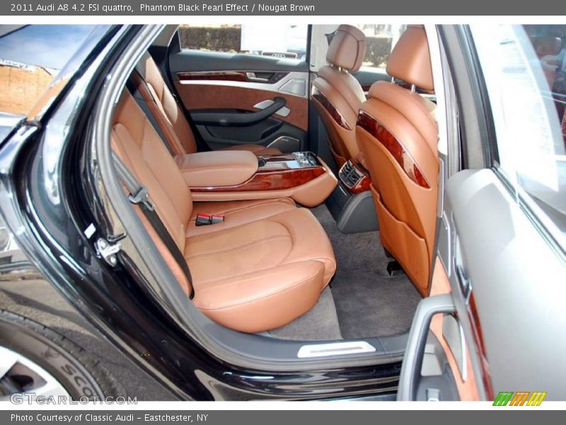 Phantom Black Pearl Effect / Nougat Brown 2011 Audi A8 4.2 FSI quattro