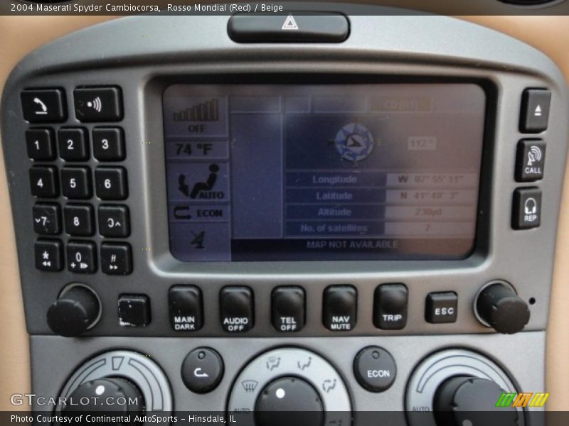 Controls of 2004 Spyder Cambiocorsa
