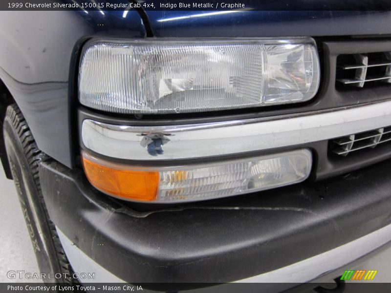 Indigo Blue Metallic / Graphite 1999 Chevrolet Silverado 1500 LS Regular Cab 4x4