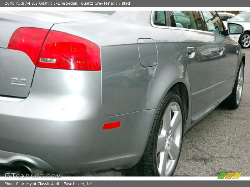 Quartz Grey Metallic / Black 2008 Audi A4 3.2 Quattro S-Line Sedan