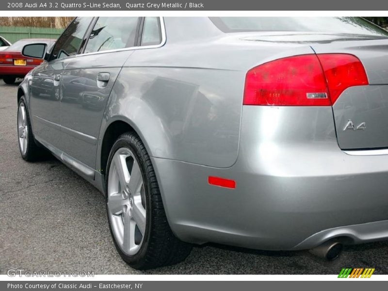 Quartz Grey Metallic / Black 2008 Audi A4 3.2 Quattro S-Line Sedan