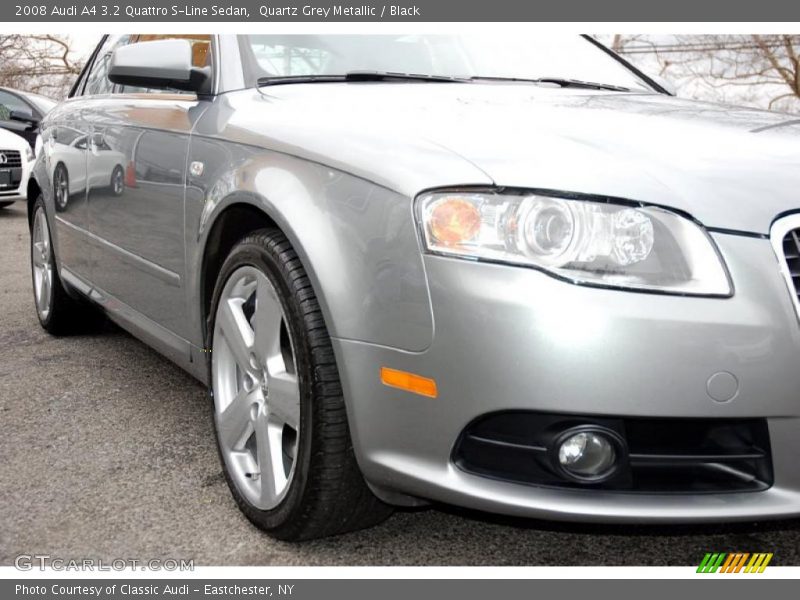 Quartz Grey Metallic / Black 2008 Audi A4 3.2 Quattro S-Line Sedan