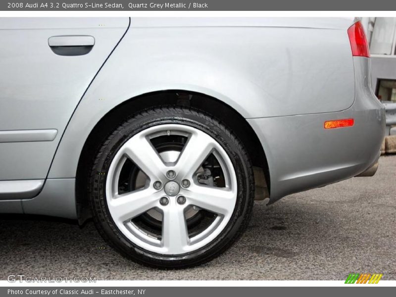 Quartz Grey Metallic / Black 2008 Audi A4 3.2 Quattro S-Line Sedan