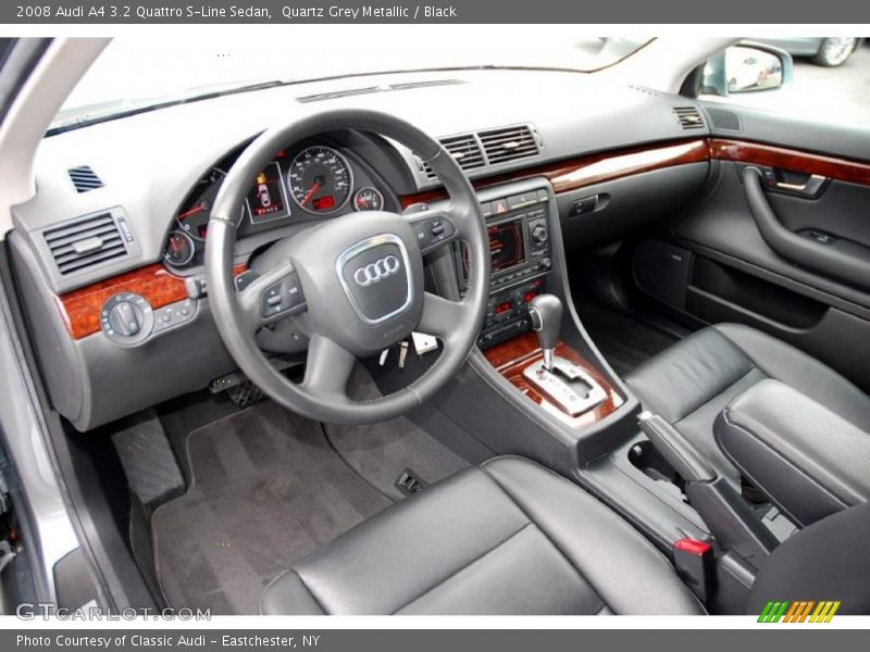 Quartz Grey Metallic / Black 2008 Audi A4 3.2 Quattro S-Line Sedan