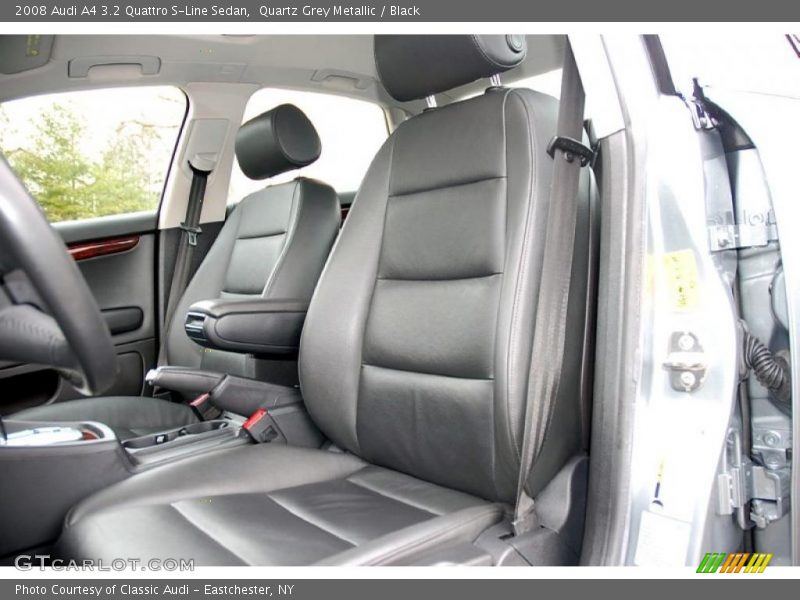 Quartz Grey Metallic / Black 2008 Audi A4 3.2 Quattro S-Line Sedan