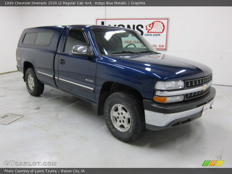 Indigo Blue Metallic / Graphite 1999 Chevrolet Silverado 1500 LS Regular Cab 4x4