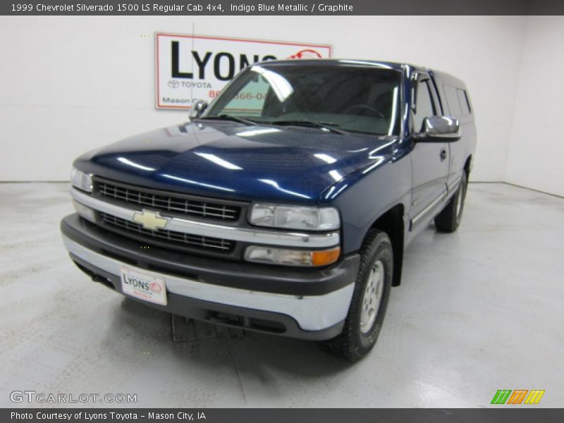 Indigo Blue Metallic / Graphite 1999 Chevrolet Silverado 1500 LS Regular Cab 4x4