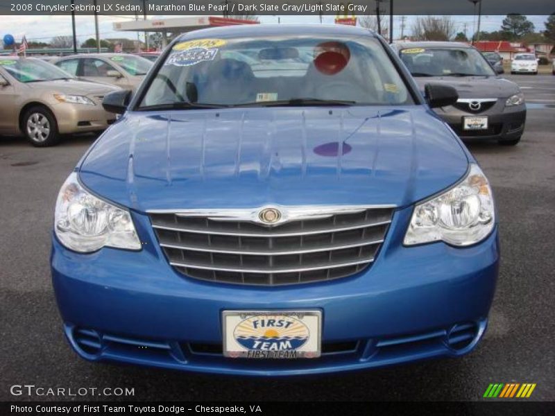 Marathon Blue Pearl / Dark Slate Gray/Light Slate Gray 2008 Chrysler Sebring LX Sedan