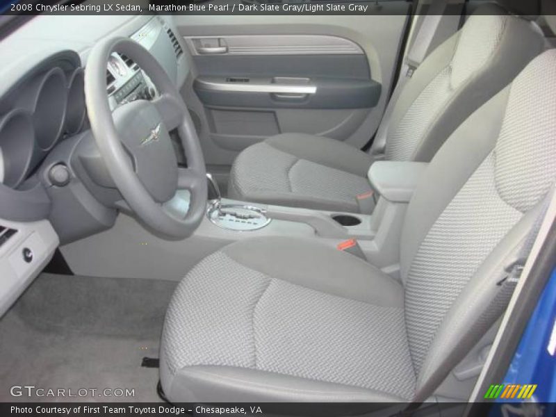 Marathon Blue Pearl / Dark Slate Gray/Light Slate Gray 2008 Chrysler Sebring LX Sedan