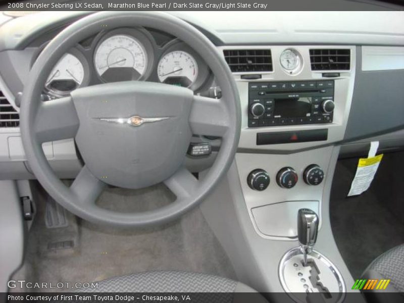 Marathon Blue Pearl / Dark Slate Gray/Light Slate Gray 2008 Chrysler Sebring LX Sedan