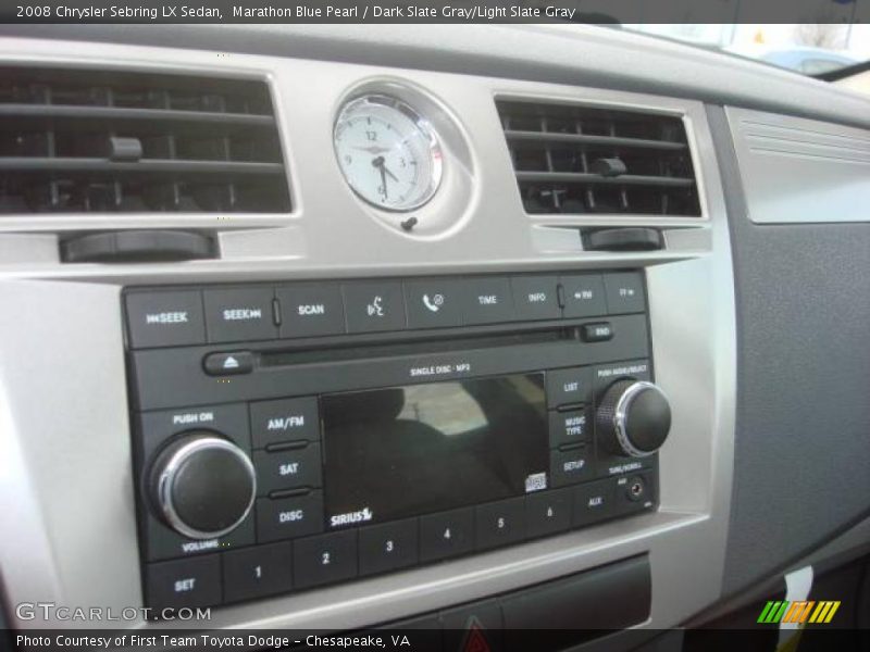 Marathon Blue Pearl / Dark Slate Gray/Light Slate Gray 2008 Chrysler Sebring LX Sedan