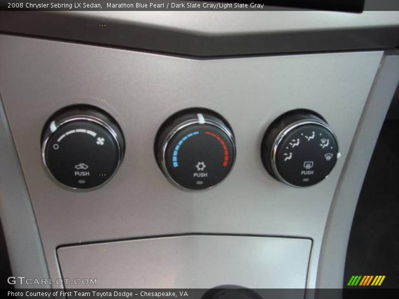 Marathon Blue Pearl / Dark Slate Gray/Light Slate Gray 2008 Chrysler Sebring LX Sedan