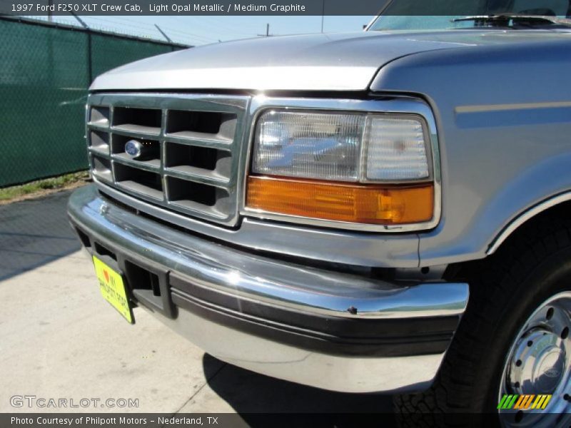 Light Opal Metallic / Medium Graphite 1997 Ford F250 XLT Crew Cab