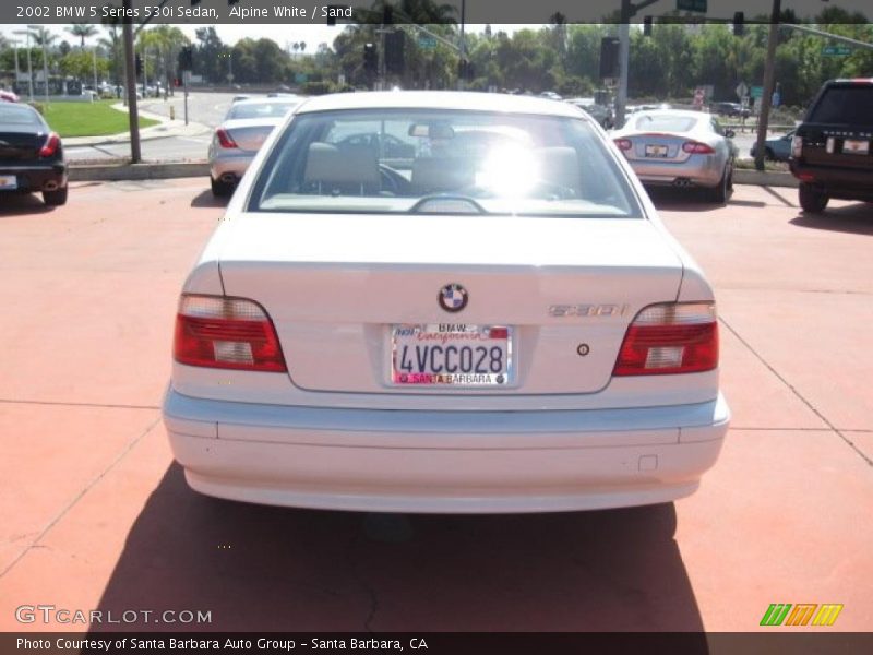 Alpine White / Sand 2002 BMW 5 Series 530i Sedan