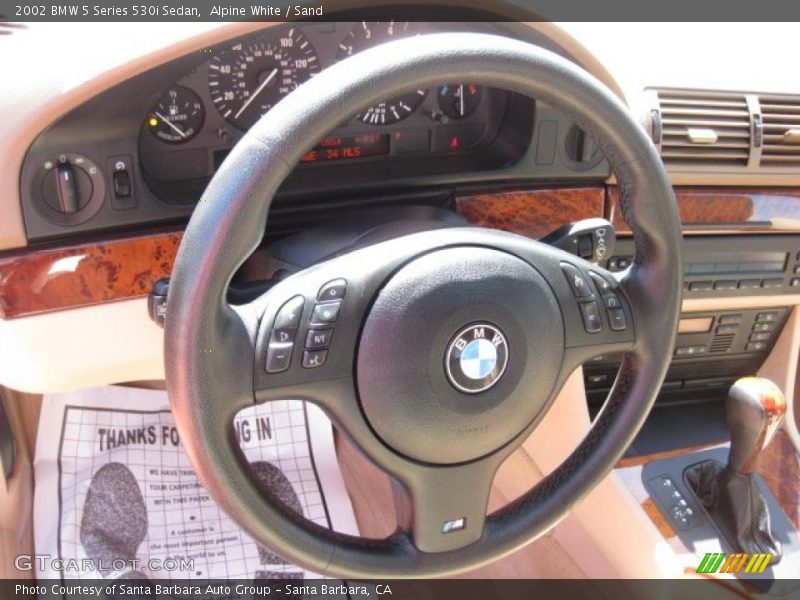 Alpine White / Sand 2002 BMW 5 Series 530i Sedan