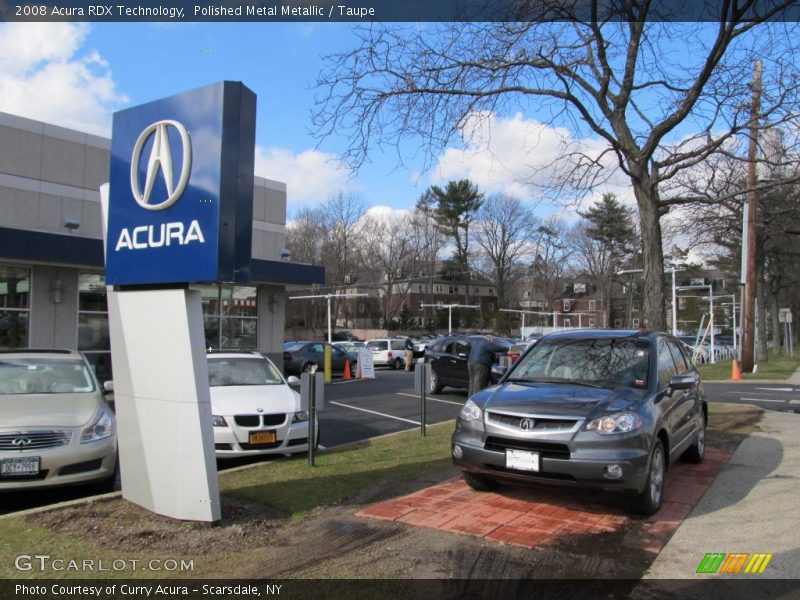 Polished Metal Metallic / Taupe 2008 Acura RDX Technology
