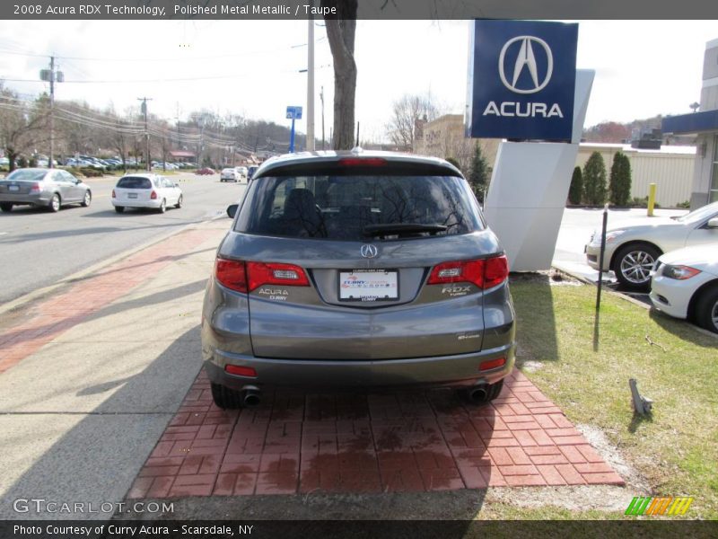 Polished Metal Metallic / Taupe 2008 Acura RDX Technology