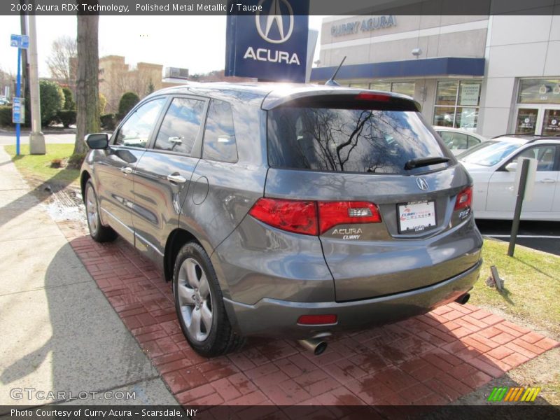 Polished Metal Metallic / Taupe 2008 Acura RDX Technology