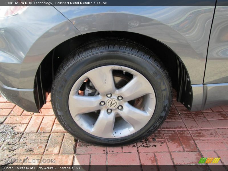 Polished Metal Metallic / Taupe 2008 Acura RDX Technology