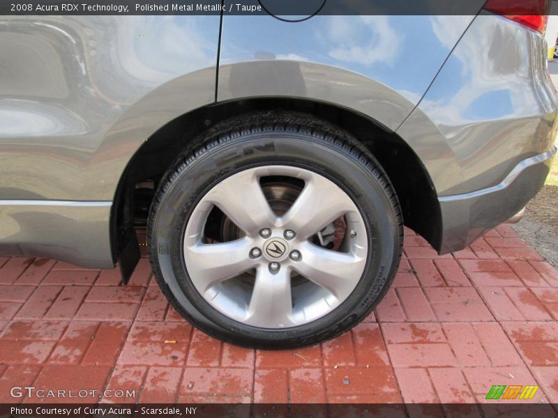 Polished Metal Metallic / Taupe 2008 Acura RDX Technology