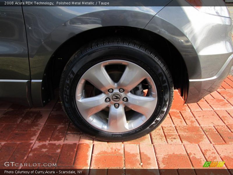 Polished Metal Metallic / Taupe 2008 Acura RDX Technology
