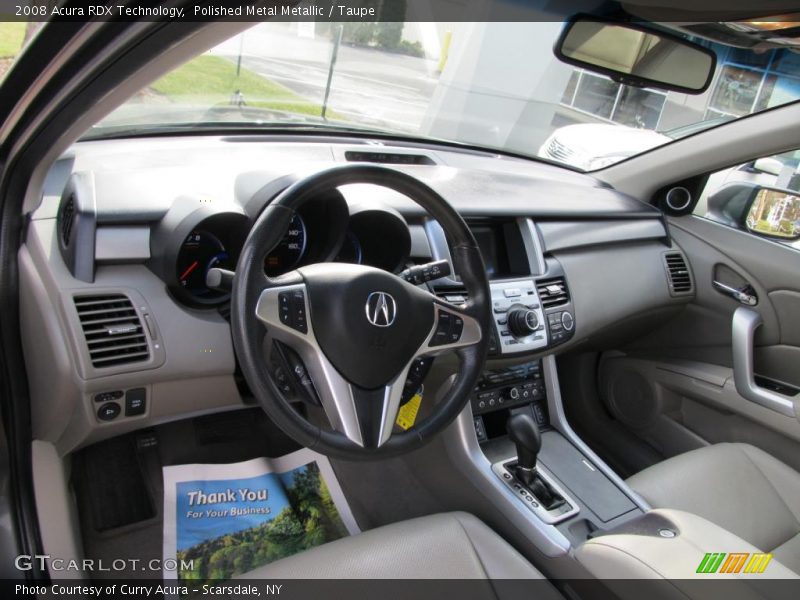 Polished Metal Metallic / Taupe 2008 Acura RDX Technology