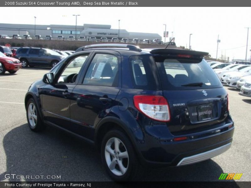 Deep Sea Blue Metallic / Black 2008 Suzuki SX4 Crossover Touring AWD