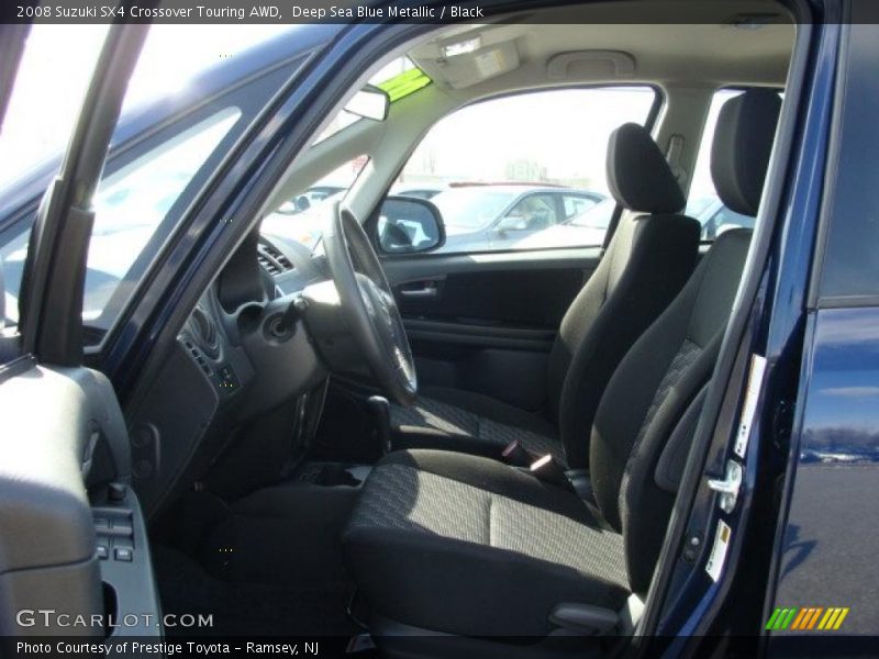 Deep Sea Blue Metallic / Black 2008 Suzuki SX4 Crossover Touring AWD