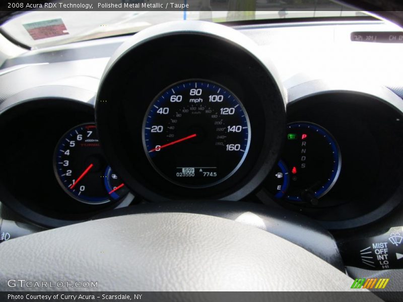 Polished Metal Metallic / Taupe 2008 Acura RDX Technology