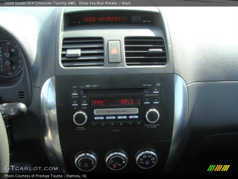 Deep Sea Blue Metallic / Black 2008 Suzuki SX4 Crossover Touring AWD