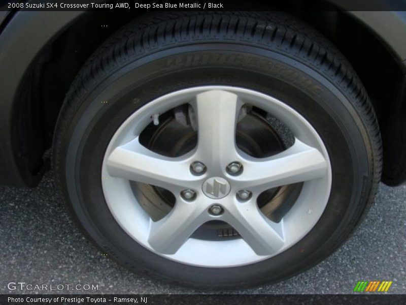 Deep Sea Blue Metallic / Black 2008 Suzuki SX4 Crossover Touring AWD