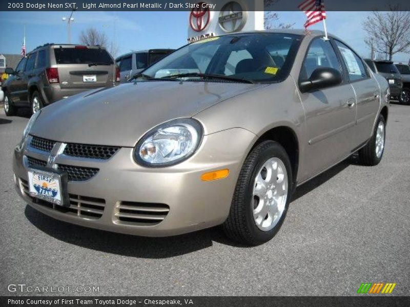 Light Almond Pearl Metallic / Dark Slate Gray 2003 Dodge Neon SXT