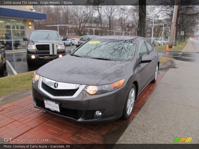 Grigio Metallic / Ebony 2009 Acura TSX Sedan