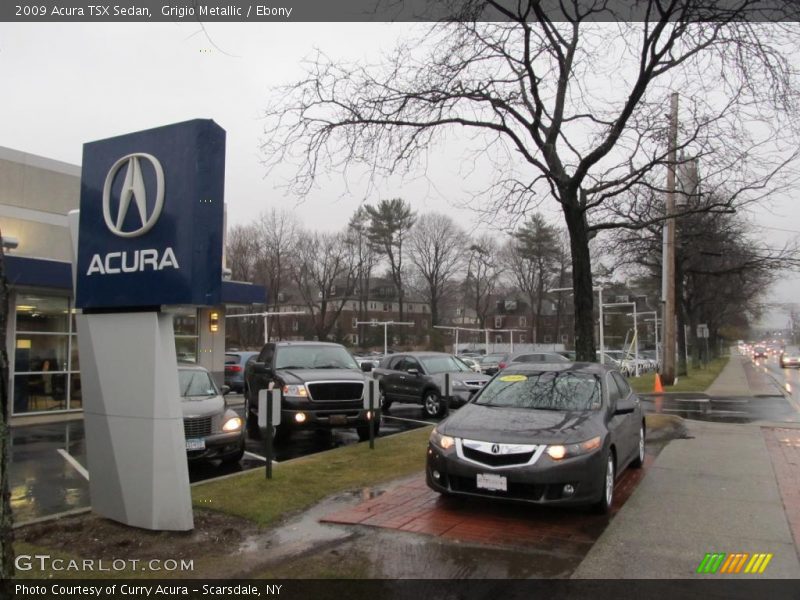 Grigio Metallic / Ebony 2009 Acura TSX Sedan