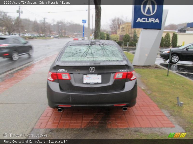 Grigio Metallic / Ebony 2009 Acura TSX Sedan
