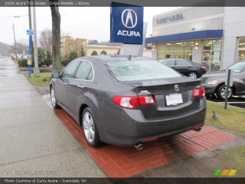 Grigio Metallic / Ebony 2009 Acura TSX Sedan