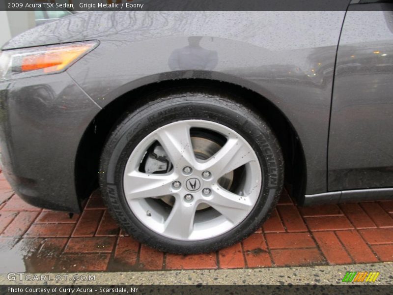 Grigio Metallic / Ebony 2009 Acura TSX Sedan