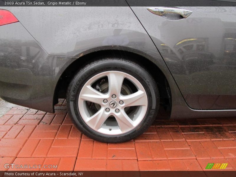 Grigio Metallic / Ebony 2009 Acura TSX Sedan
