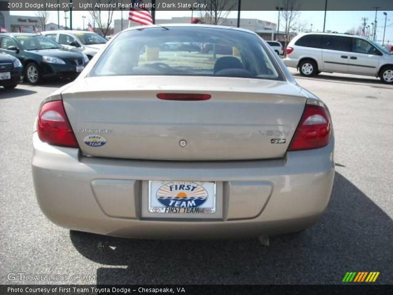 Light Almond Pearl Metallic / Dark Slate Gray 2003 Dodge Neon SXT